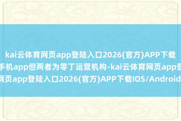 kai云体育网页app登陆入口2026(官方)APP下载IOS/Android通用版/手机app但两者为零丁运营机构-kai云体育网页app登陆入口2026(官方)APP下载IOS/Android通用版/手机app